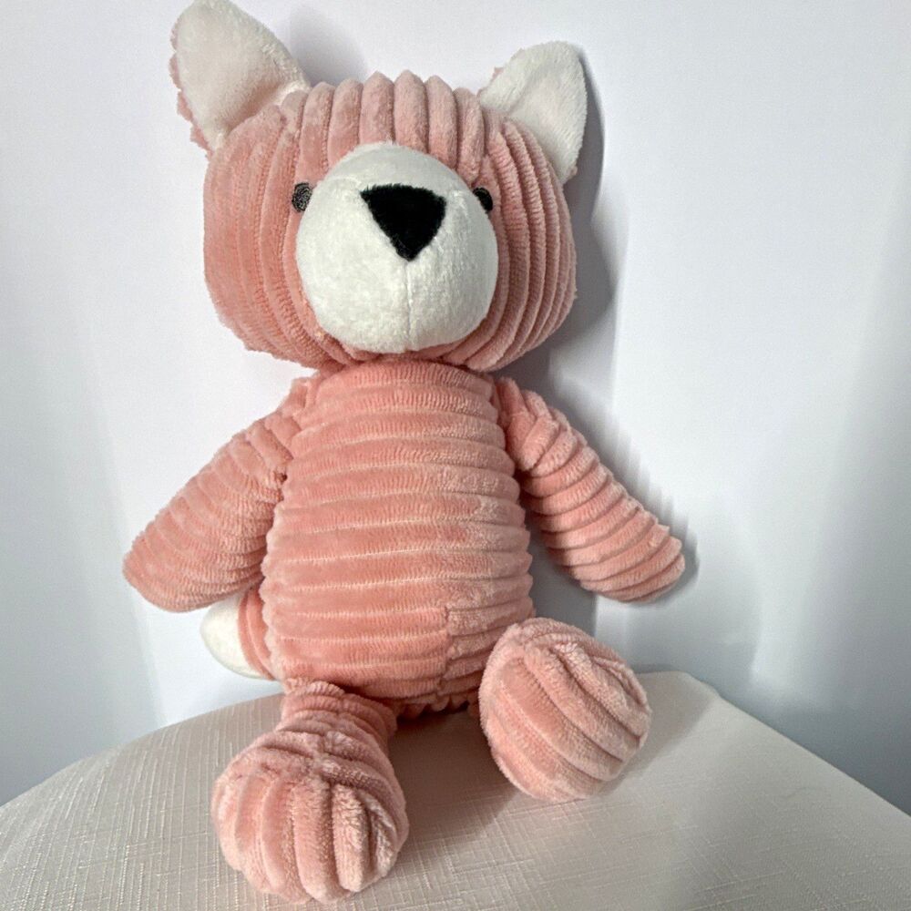 Carter's Just One You Pink Fox Plush Stuffed Animal Baby Toy (pink and white)